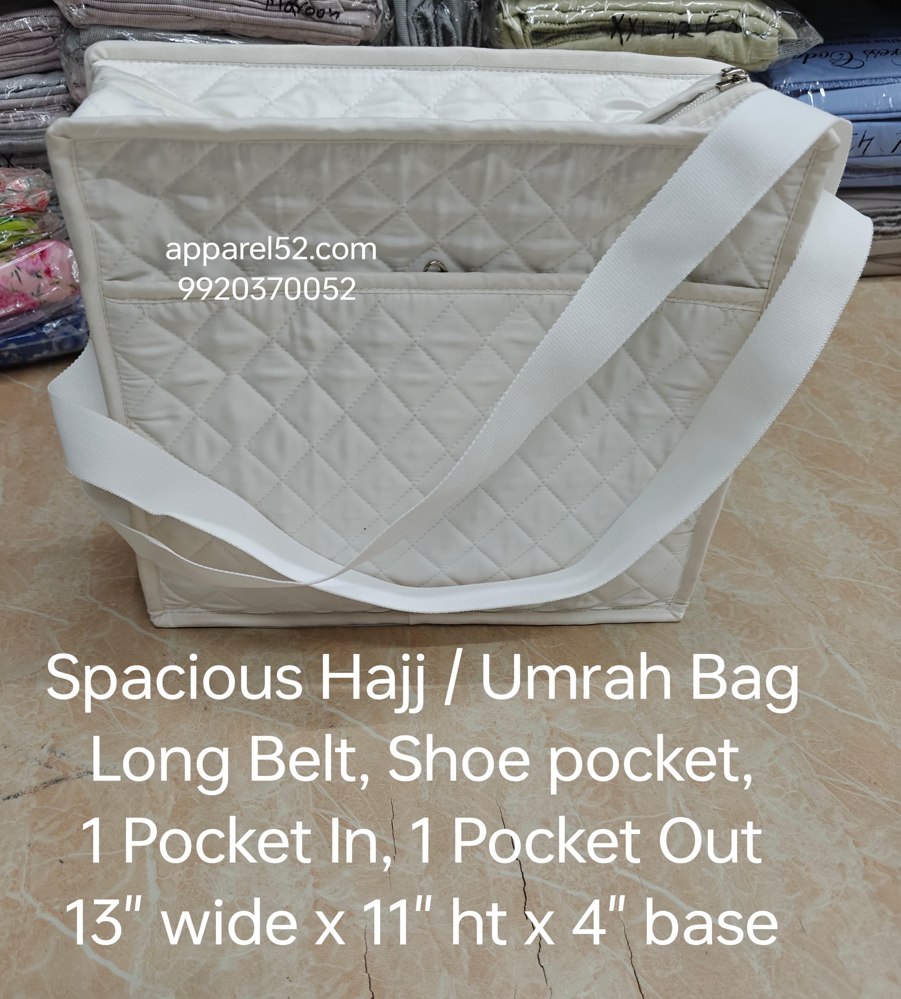  Spacious premium quality bag for Umrah, Madinah, Karbala, Ashara